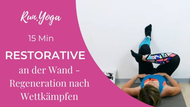 Restorative Yoga an der Wand