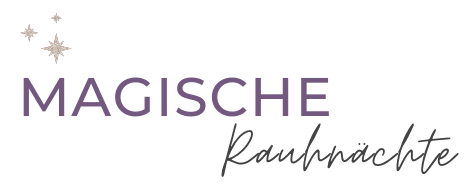 Logo „Magische Rauhnächte“ mit Sternen